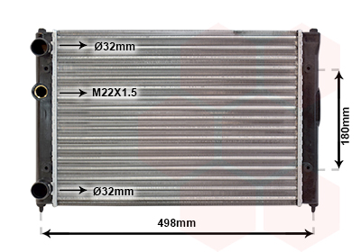 VAN WEZEL Vízhűtő 49002022_VW