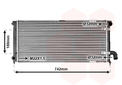 VAN WEZEL Vízhűtő 49002028_VW