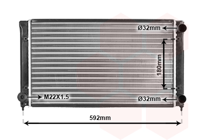 VAN WEZEL Vízhűtő 49002033_VW