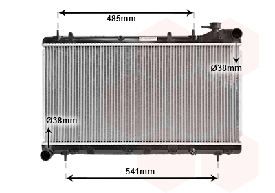 VAN WEZEL Vízhűtő 51002015_VW