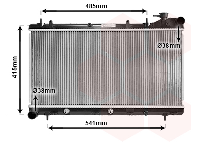 VAN WEZEL Vízhűtő 51002016_VW