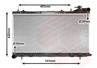 VAN WEZEL Vízhűtő 51002045_VW