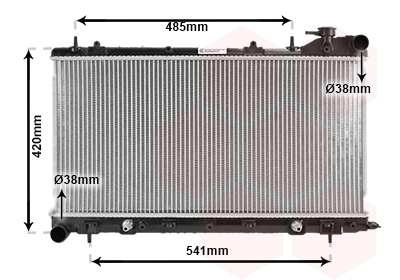 VAN WEZEL Vízhűtő 51002046_VW