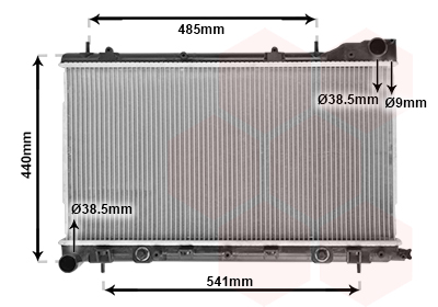 VAN WEZEL Vízhűtő 51002054_VW