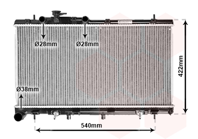 VAN WEZEL Vízhűtő 51002059_VW