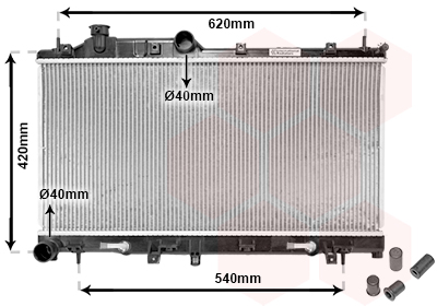 VAN WEZEL Vízhűtő 51002066_VW