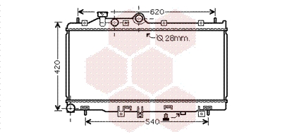 VAN WEZEL Vízhűtő 51002079_VW