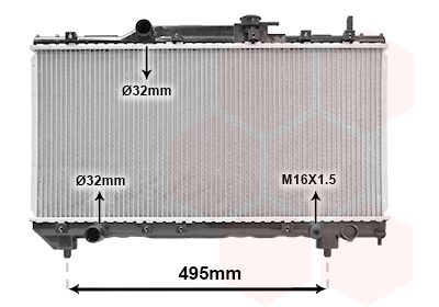 VAN WEZEL Vízhűtő 53002141_VW