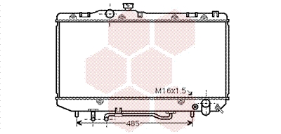 VAN WEZEL Vízhűtő 53002143_VW