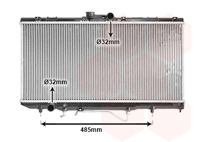 VAN WEZEL Vízhűtő 53002146_VW