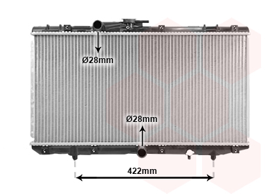 VAN WEZEL Vízhűtő 53002149_VW