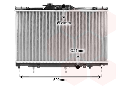 VAN WEZEL Vízhűtő 53002156_VW