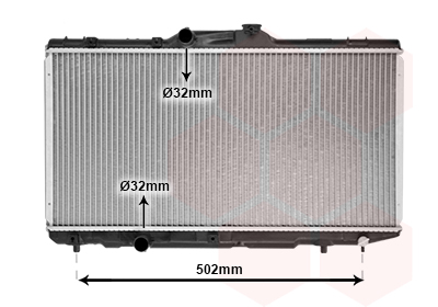 VAN WEZEL Vízhűtő 53002188_VW