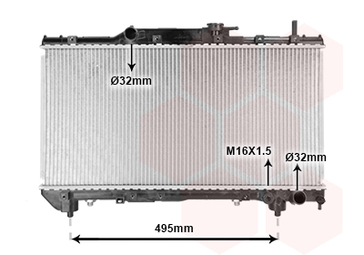 VAN WEZEL Vízhűtő 53002201_VW