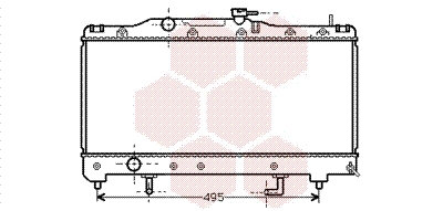 VAN WEZEL Vízhűtő 53002204_VW