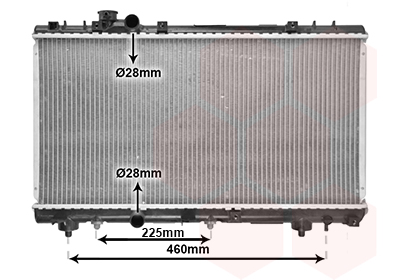 VAN WEZEL Vízhűtő 53002230_VW