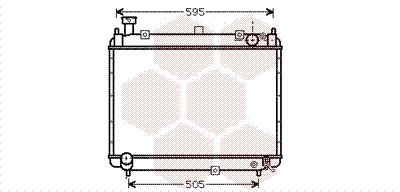 VAN WEZEL Vízhűtő 53002233_VW