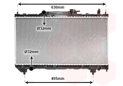 VAN WEZEL Vízhűtő 53002237_VW