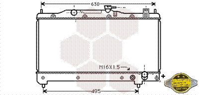 VAN WEZEL Vízhűtő 53002239_VW