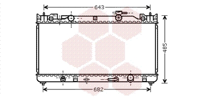 VAN WEZEL Vízhűtő 53002282_VW