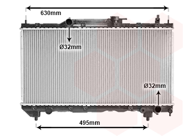 VAN WEZEL Vízhűtő 53002283_VW