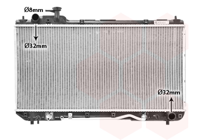 VAN WEZEL Vízhűtő 53002298_VW