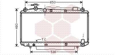 VAN WEZEL Vízhűtő 53002299_VW