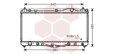 VAN WEZEL Vízhűtő 53002303_VW