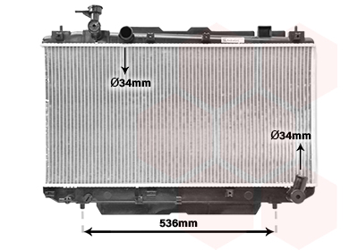 VAN WEZEL Vízhűtő 53002305_VW