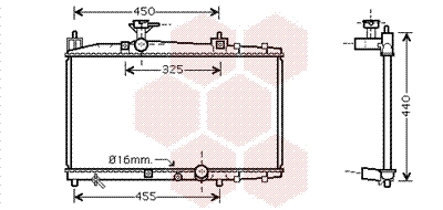 VAN WEZEL Vízhűtő 53002317_VW