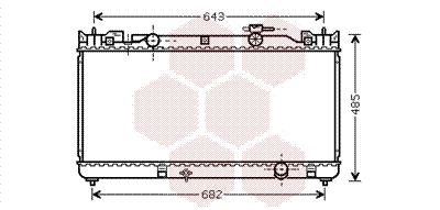 VAN WEZEL Vízhűtő 53002341_VW