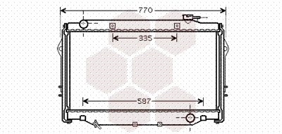 VAN WEZEL Vízhűtő 53002377_VW