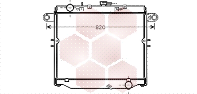 VAN WEZEL Vízhűtő 53002477_VW