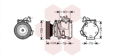 VAN WEZEL Klímakompresszor 5300K439_VW