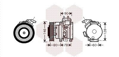 VAN WEZEL Klímakompresszor 5300K448_VW