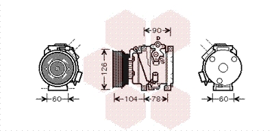 VAN WEZEL Klímakompresszor 5300K449_VW