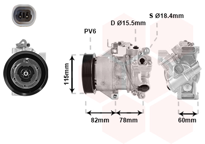 VAN WEZEL Klímakompresszor 5300K479_VW