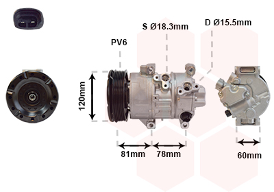 VAN WEZEL Klímakompresszor 5300K581_VW