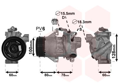 VAN WEZEL Klímakompresszor 5300K618_VW