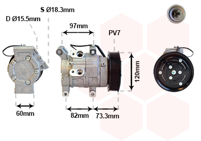 VAN WEZEL Klímakompresszor 5300K625_VW