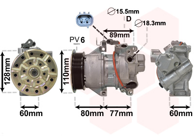 VAN WEZEL Klímakompresszor 5300K626_VW