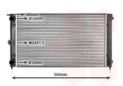 VAN WEZEL Vízhűtő 58002011_VW