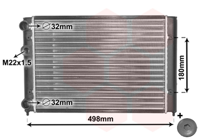 VAN WEZEL Vízhűtő 58002028_VW