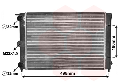 VAN WEZEL Vízhűtő 58002039_VW