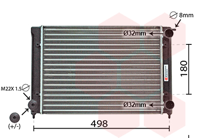 VAN WEZEL Vízhűtő 58002040_VW