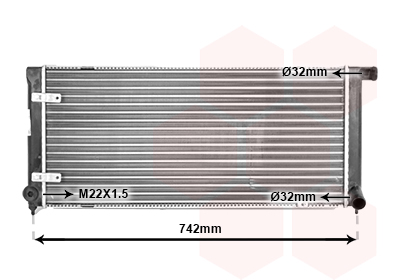 VAN WEZEL Vízhűtő 58002042_VW