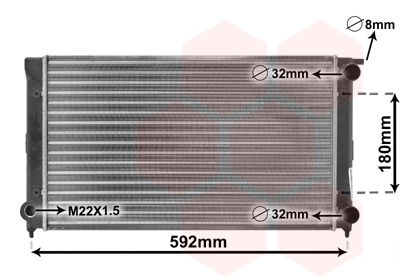 VAN WEZEL Vízhűtő 58002045_VW