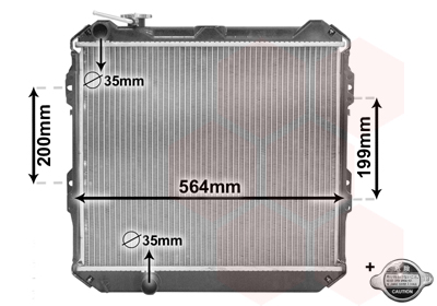 VAN WEZEL Vízhűtő 58002088_VW