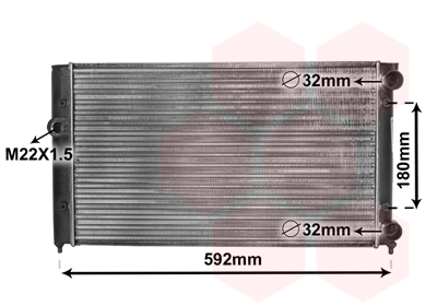 VAN WEZEL Vízhűtő 58002099_VW