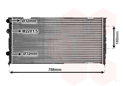 VAN WEZEL Vízhűtő 58002103_VW